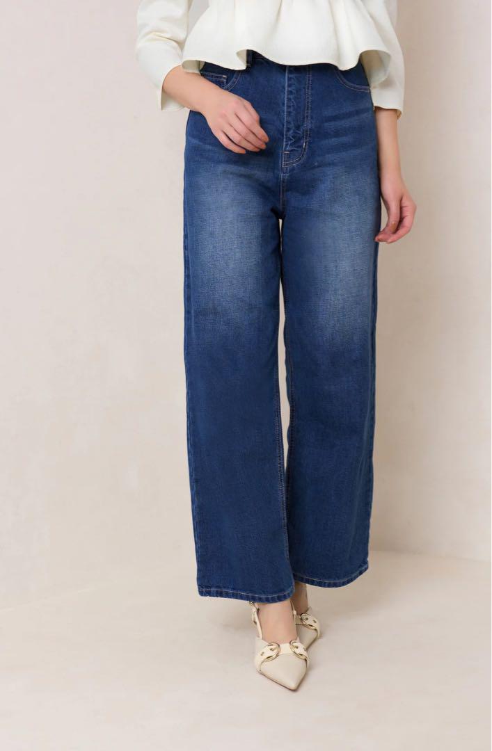 【新品】HLT Milano Wide-Straight Jeans blue