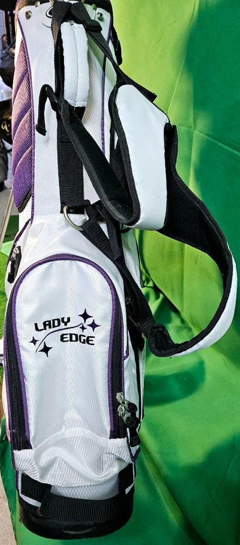 送料無料/超美品 Tour Edge 高級スタンドキャディーバッグwhite