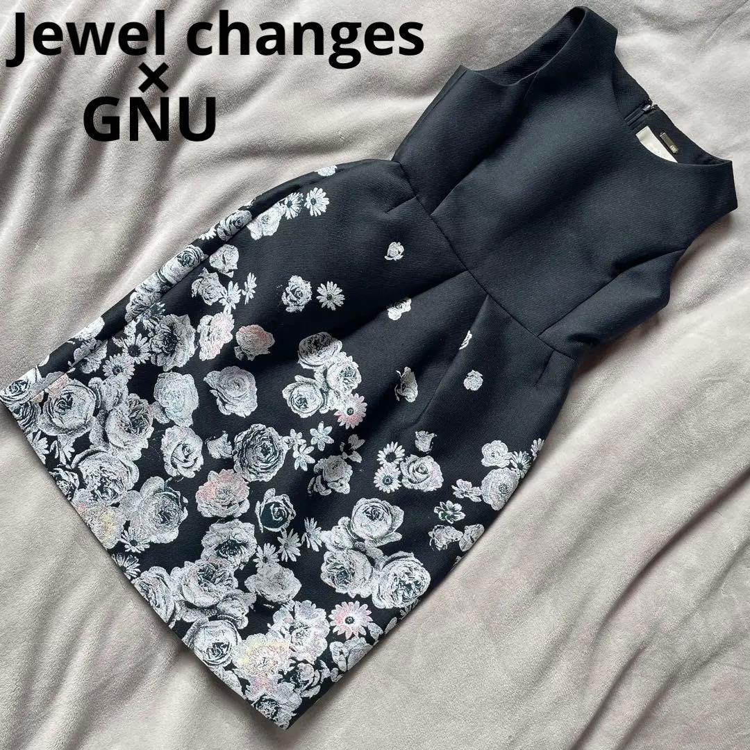 GNUコラボ Jewel changes 花柄 上品ワンピース ドレス 1290.3円 激安
