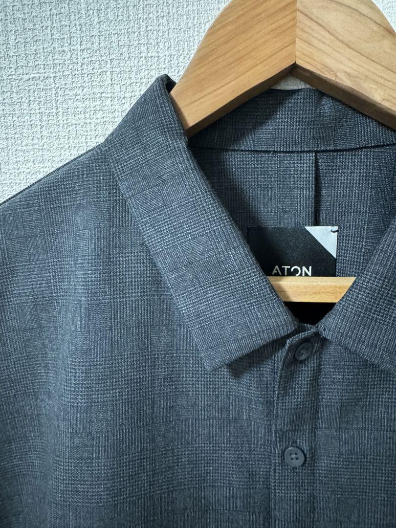 ATON WOOL TROPICAL OVERSIZED WORK SHIRT