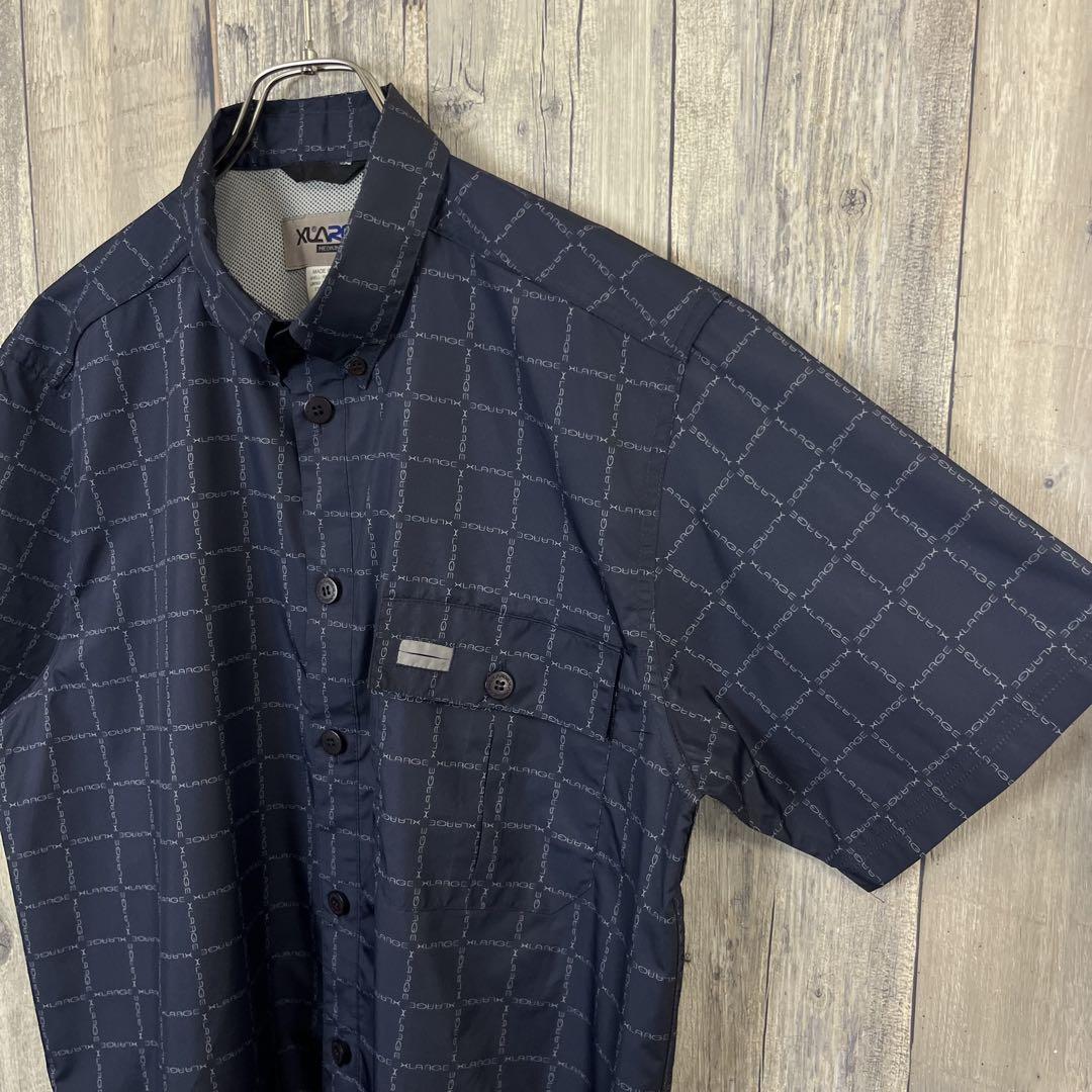 XLARGE エクストララージ 半袖 ボタンダウン ドレス チェック シャツ M