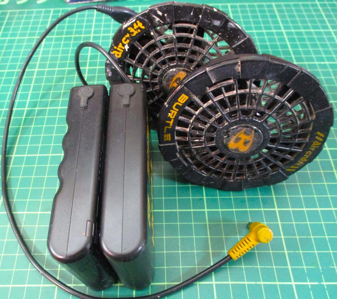 バートル エアークラフト バッテリー2台 ファン2台 セット 動作確認品