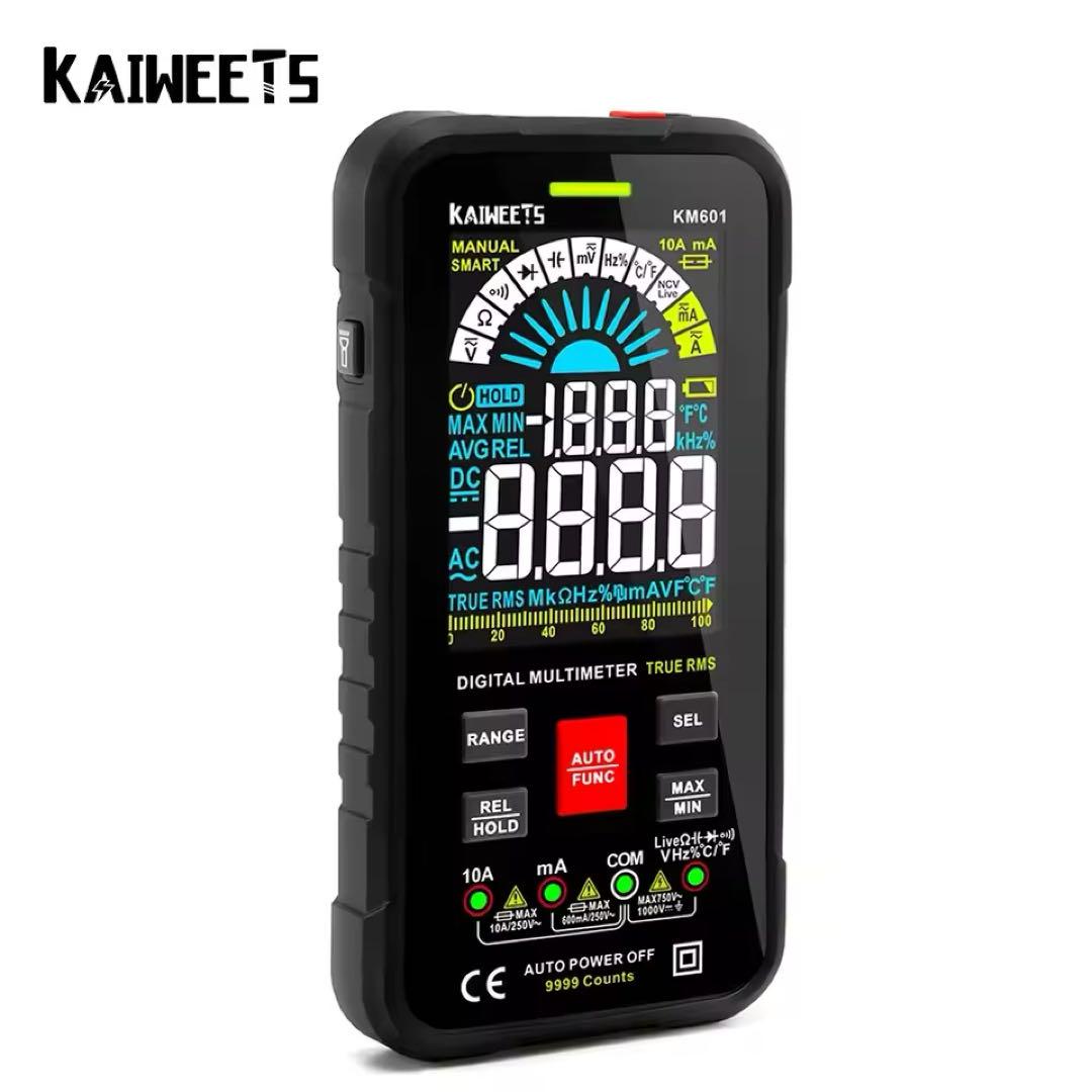 KAIWEETS KM601 デジタルマルチメーター ブラック
