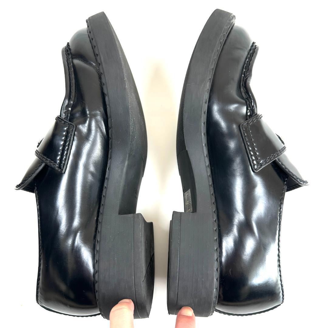 【正規品】PRADA Chocolate Brushed Loafers 7.5