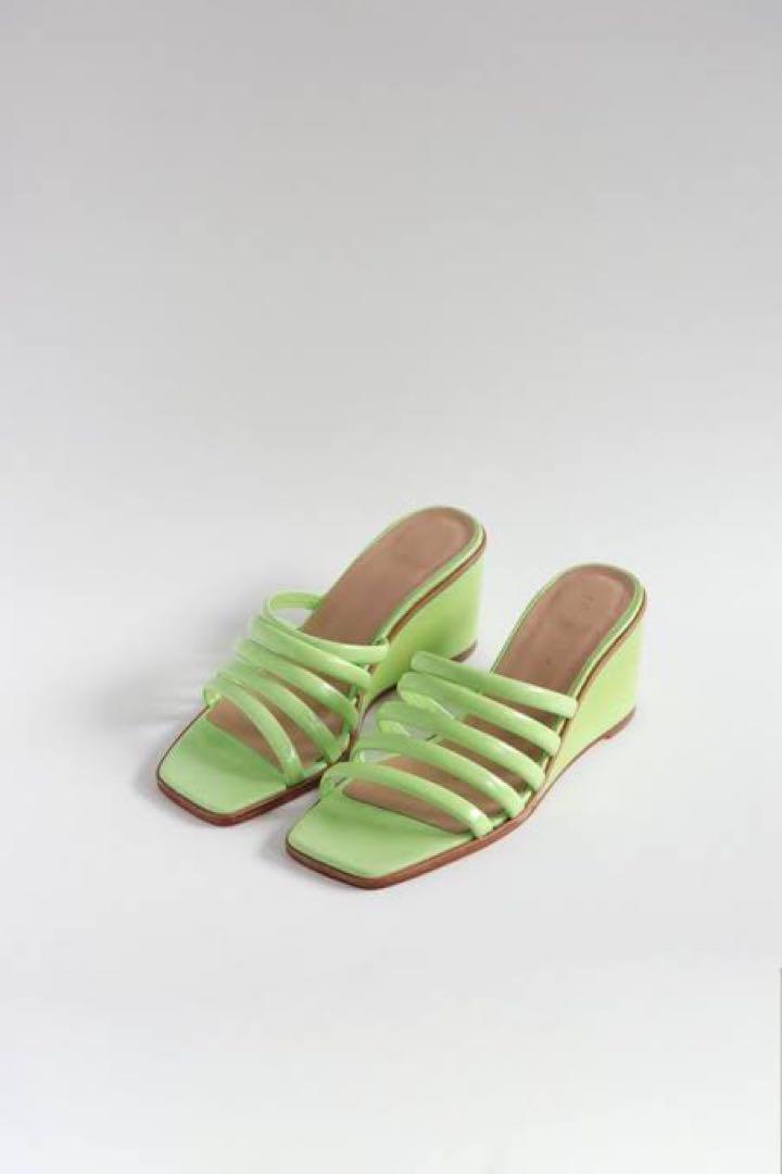 【paloma-wool】wedge magdalene sandal 黄緑