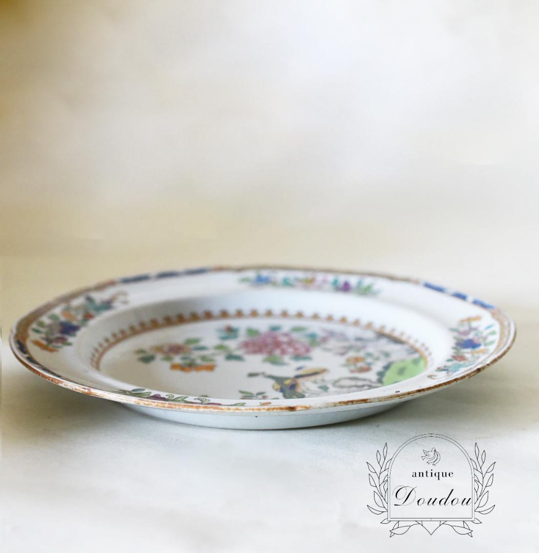 アンティーク1805-1830年　Spode　シノワズリ プレート【s0218】 アンティーク1805-1830年 Spode シノワズリ プレート【s0152