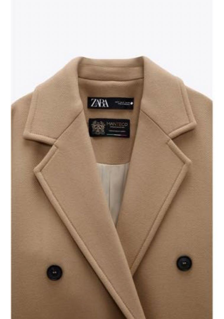 ZARA✳︎オーバーサイズウールブレンドコート S - メルカリ