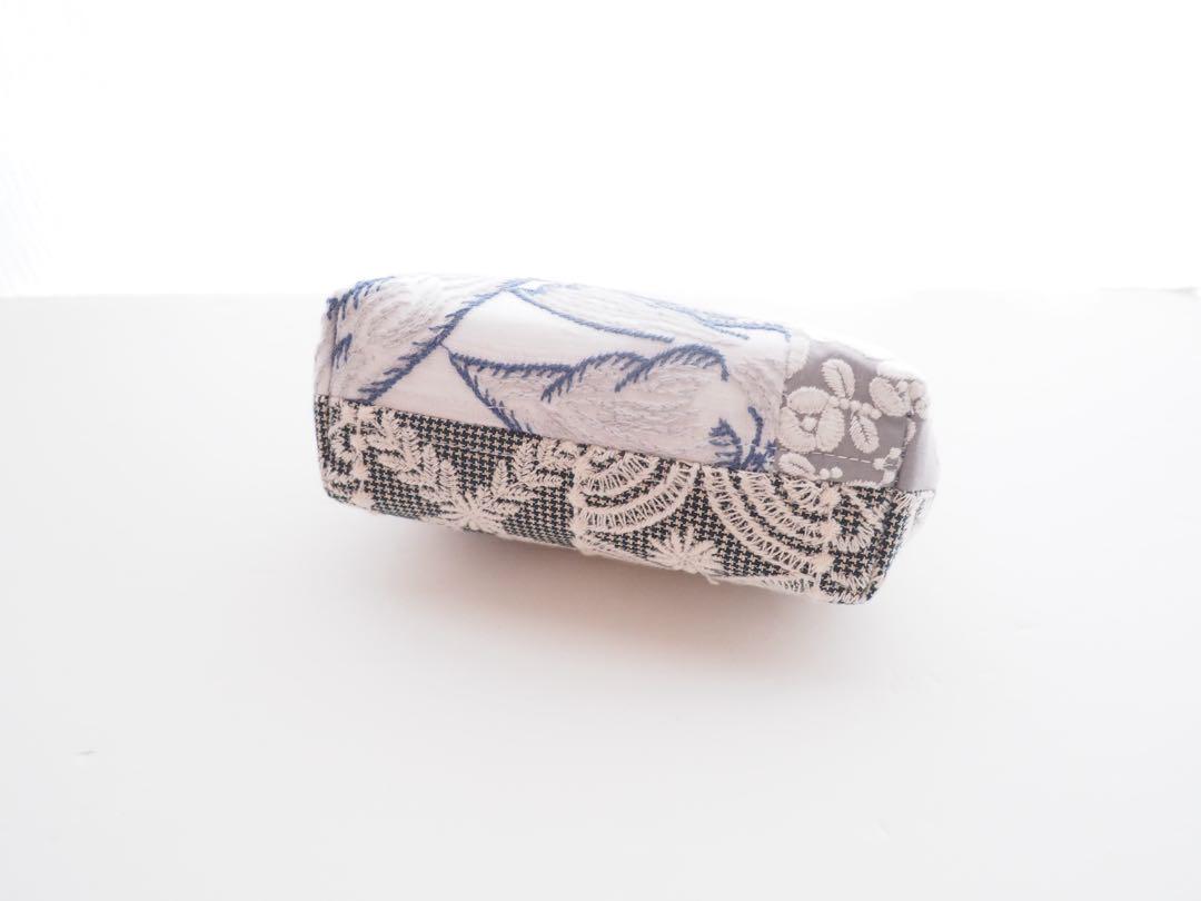 〔ハンドメイド〕ミナペルホネン　12センチリボンがま口