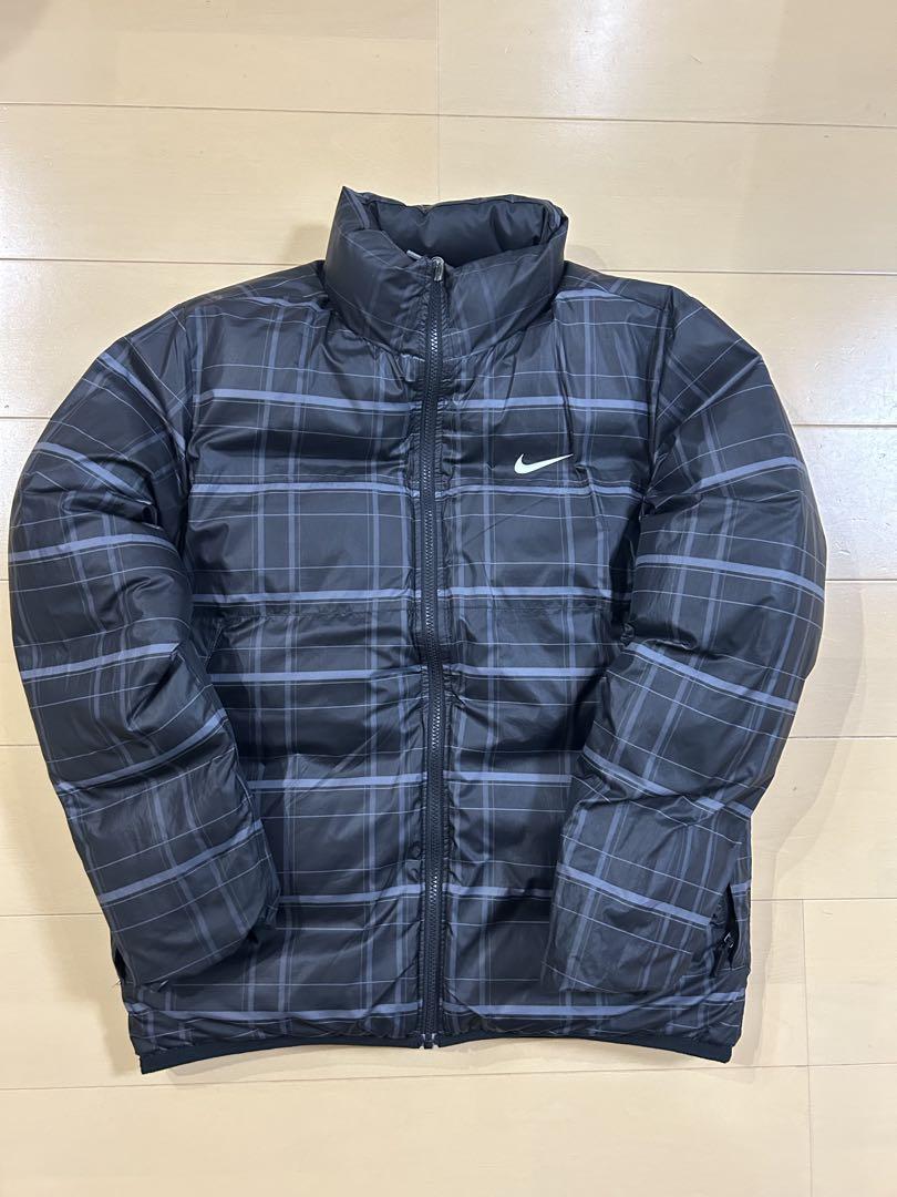 厚手　NIKE ナイキ　リバーシブル　ダウンジャケット　ヌプシ　ワンポイント　L