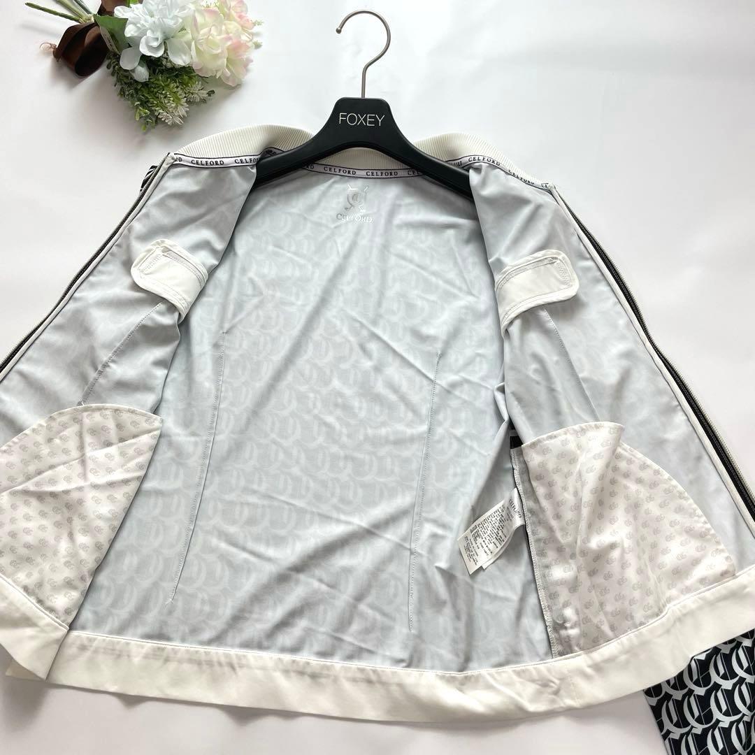 ゴルフモノグラムカーディガン 総柄