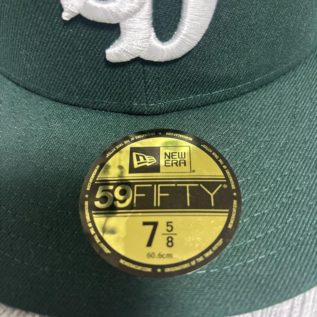 New Era 59FIFTY ダークグリーン キャップ 7 5/8