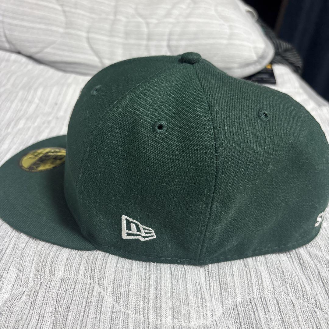 New Era 59FIFTY ダークグリーン キャップ 7 5/8