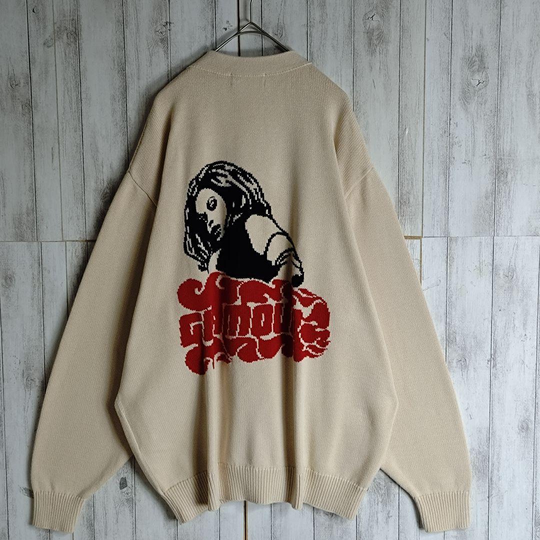 【コムドットやまと着用】ヒステリックグラマー☆ヴィクセンガール刺繍 カーディガン 【コムドットやまと着用】ヒステリックグラマー☆ヴィクセンガール刺繍 カーディガン