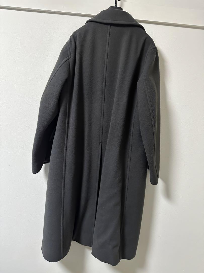 Lidnm Super140s OFFICER COAT　Charcoal