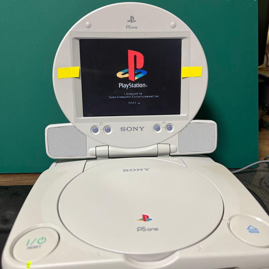 SONY PSone LCD Combo + ゲームソフト6本付き 動作確認済
