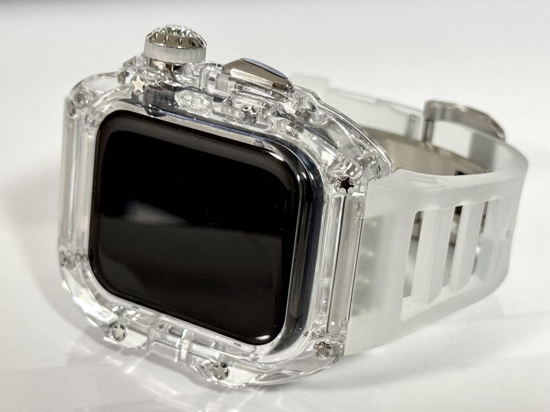 ts@アップルウォッチバンド ラバーベルト Apple Watchカバー ケース