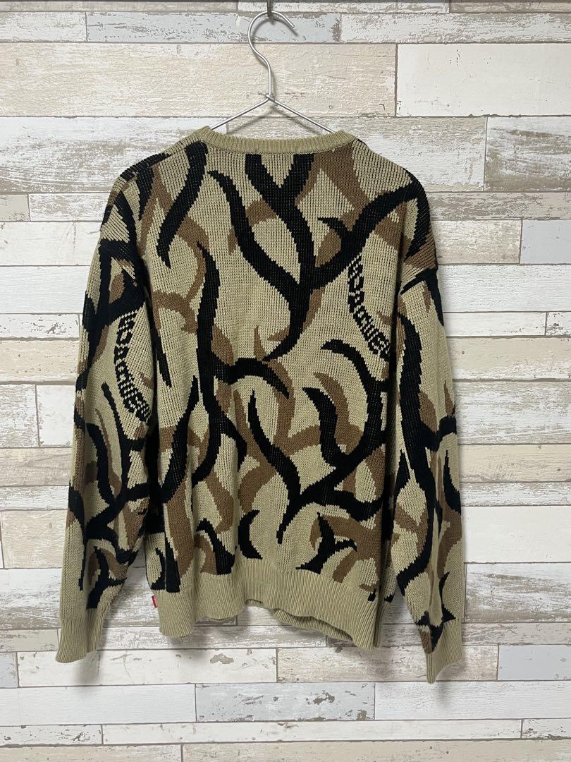 Supreme 19FWトライバルカモ柄　ニットセーター XL