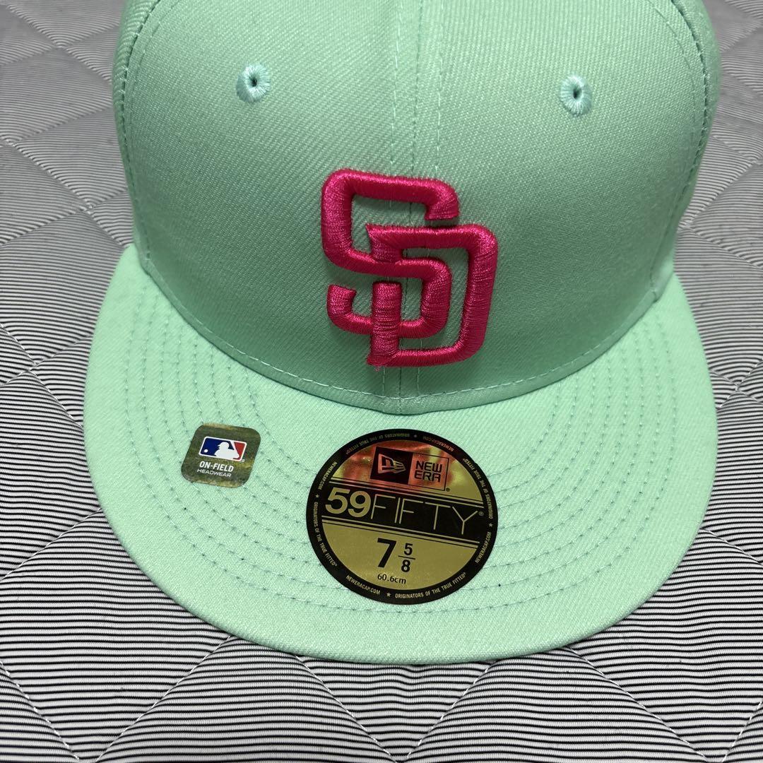 サンディエゴ・パドレス 59FIFTY キャップ 7 5/8 ミントグリーン