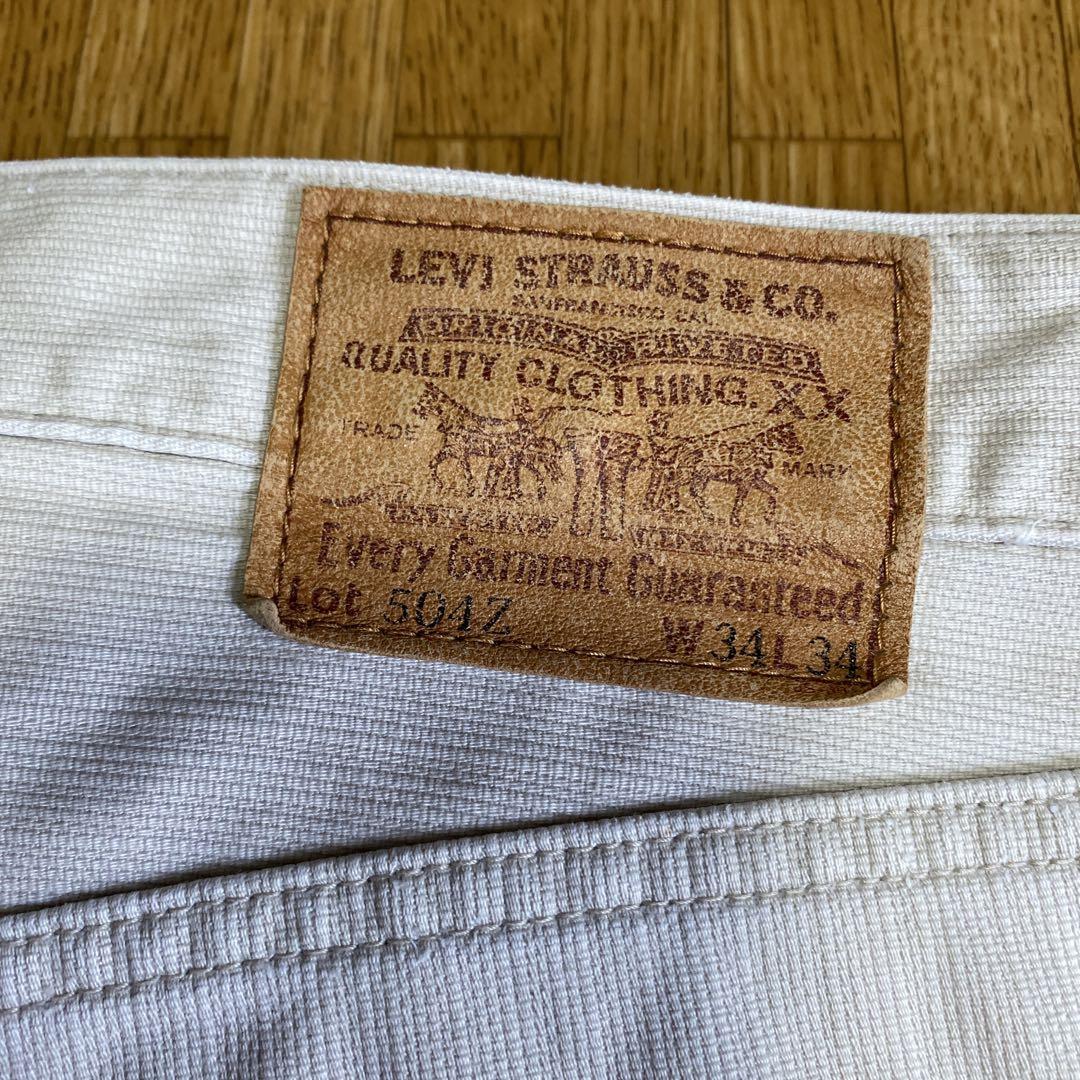 LEVI'S 504Z BIG E日本製ストレートデニム オフホワイトW34