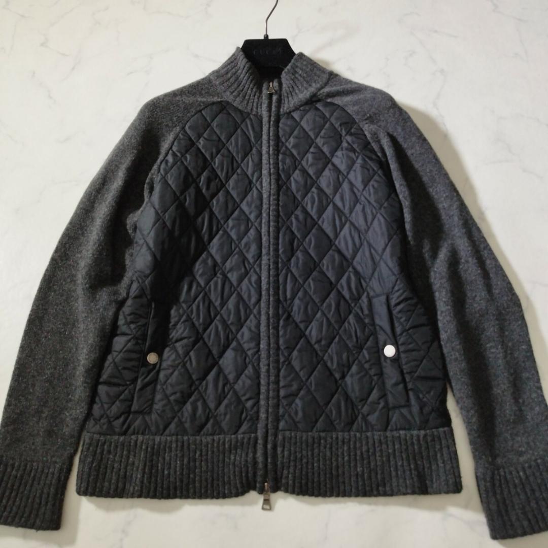美品 バーバリーブラックレーベル キルティングジャケット ブルゾン ウール L