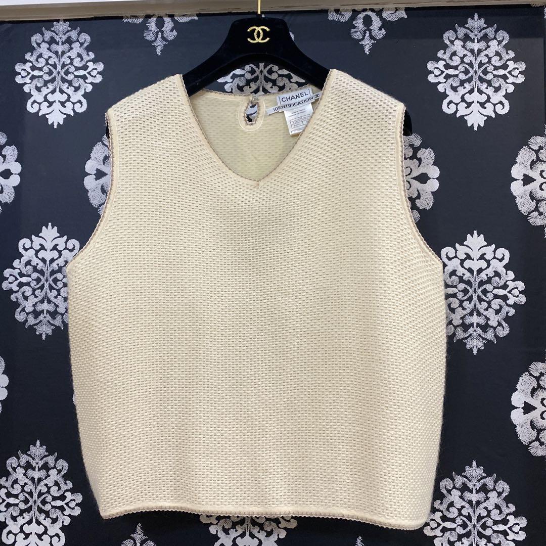 CHANELシルクアンサンブルLL