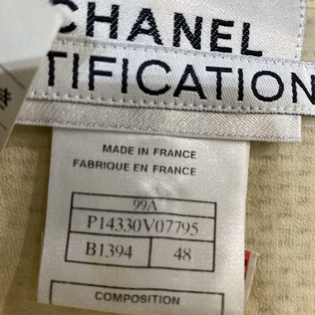 CHANELシルクアンサンブルLL