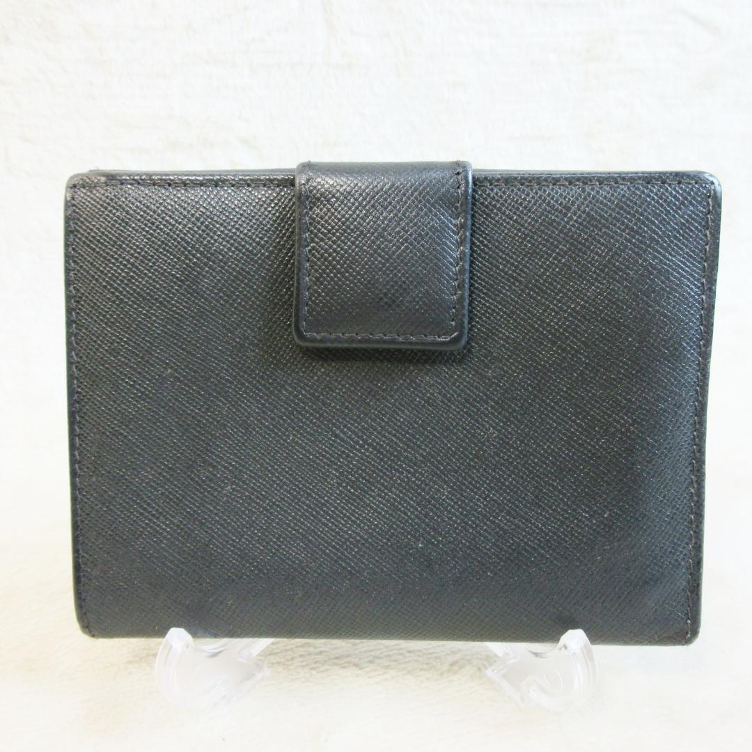 ✨PRADA 三角ロゴ✨ サフィアーノレザー 定価112,000円 2つ折財布