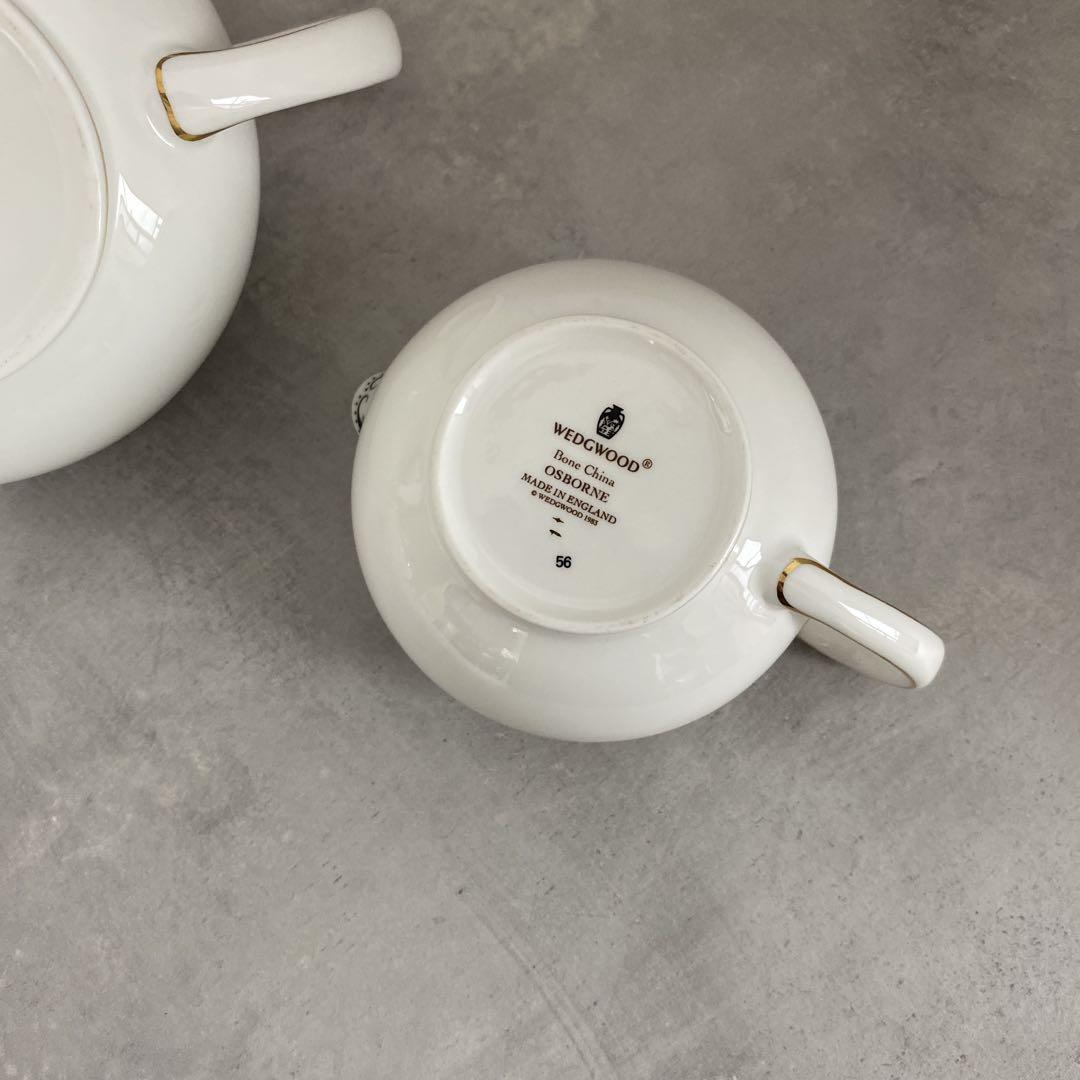 ウェッジウッド オズボーン ポット シュガー クリーマー　3点WEDGWOOD