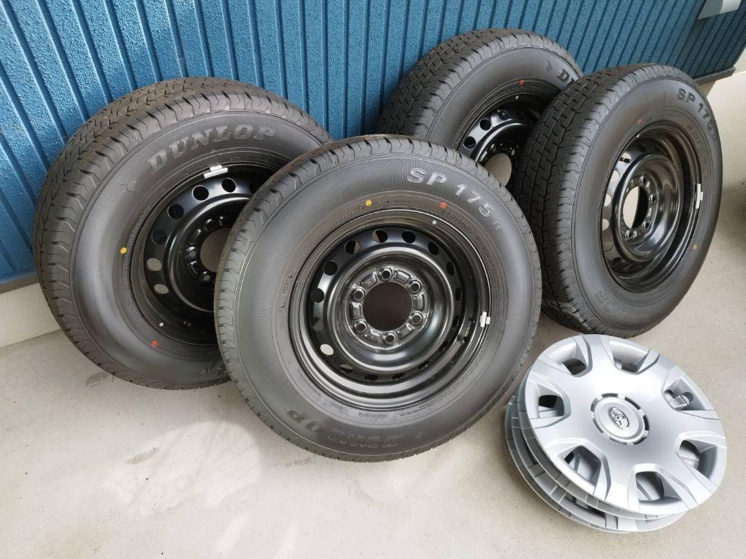 トヨタ 200系ハイエース 純正 15in 6J ダンロップ195/80R15