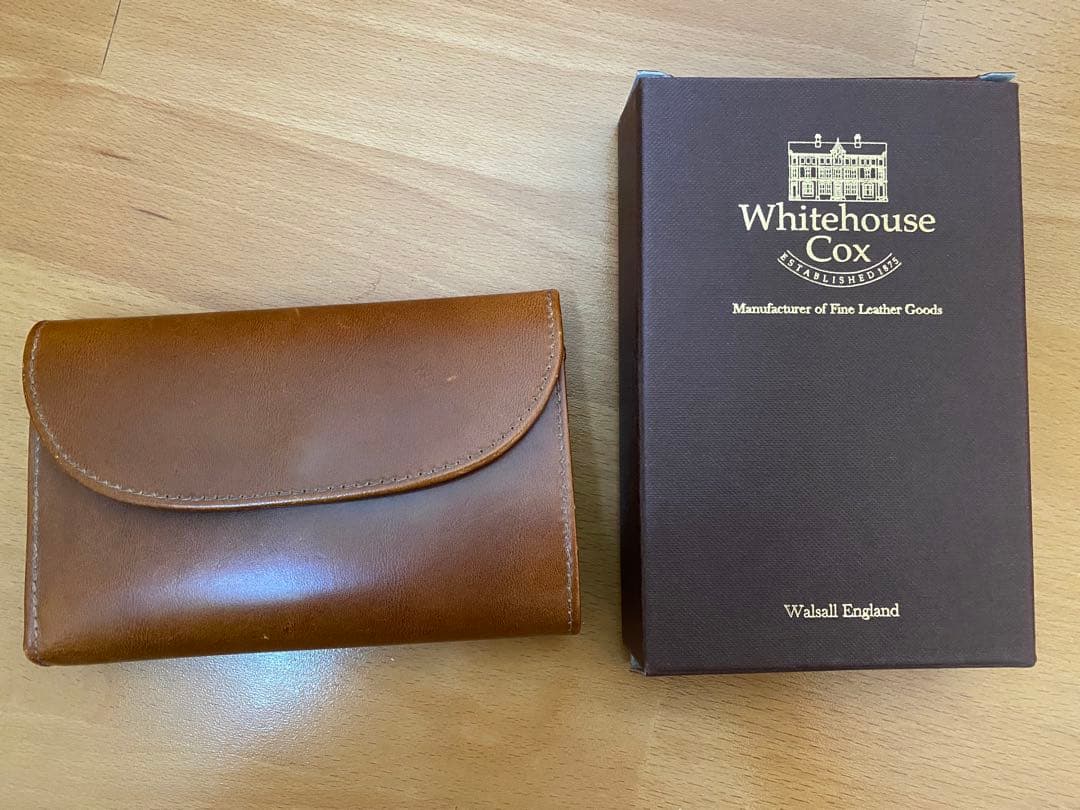 Whitehouse Cox ブラウン三つ折り財布 ホワイトハウスコックスWHITEHOUSE COX