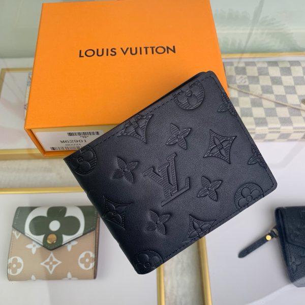 LOUIS VUITTON ブラック 二つ折り財布 - メルカリ