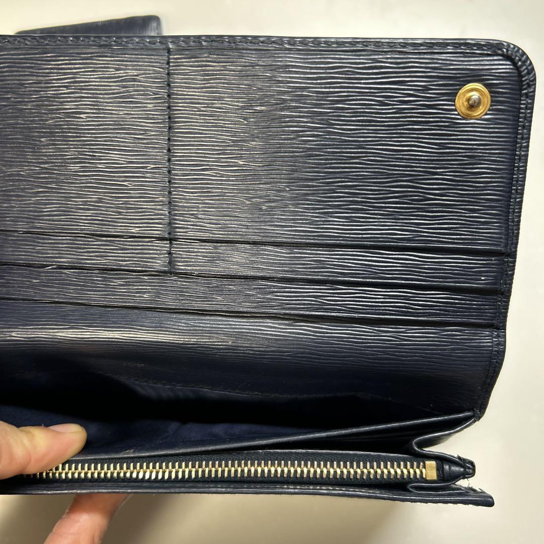 ネイビー PRADA 長財布