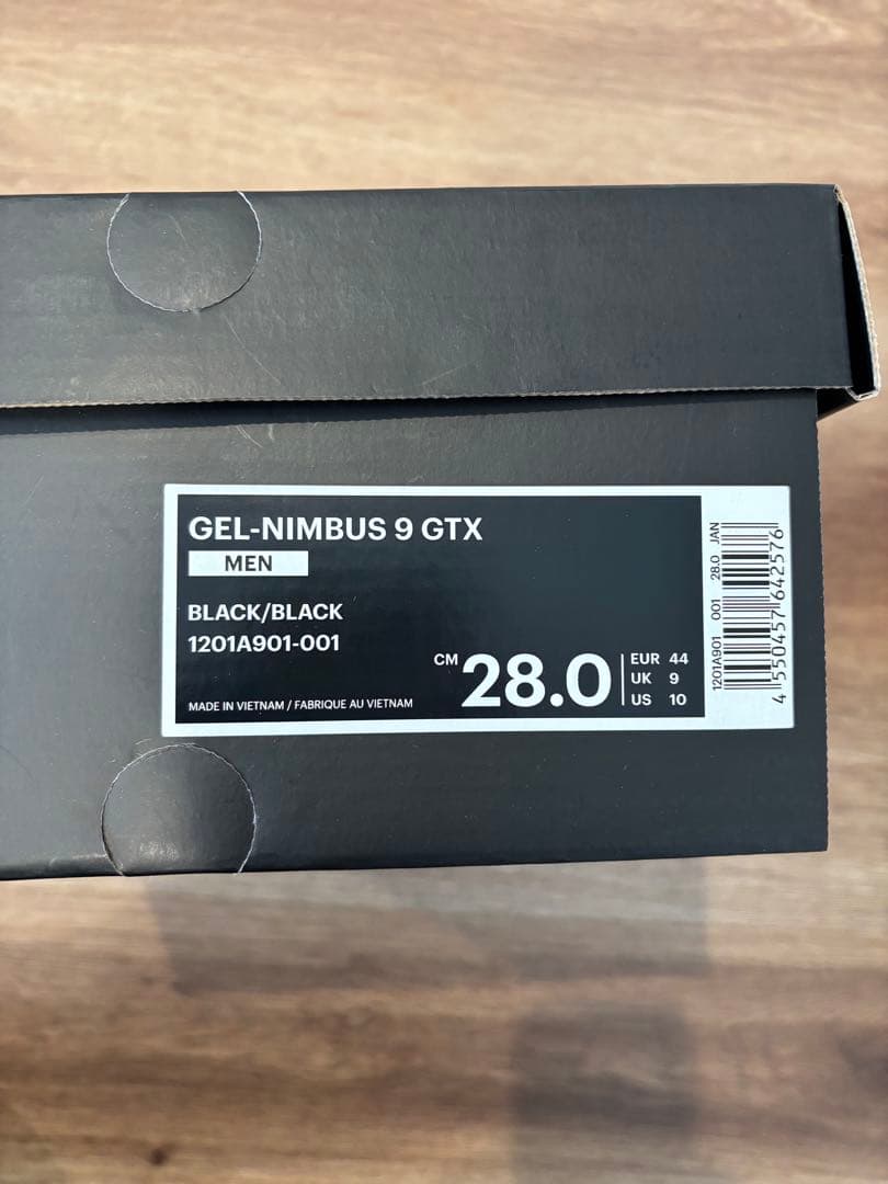 ENNOY Asics Gel-Nimbus 9 Triple Black 28 ENNOY Asics Gel-Nimbus 9 Triple Black 28