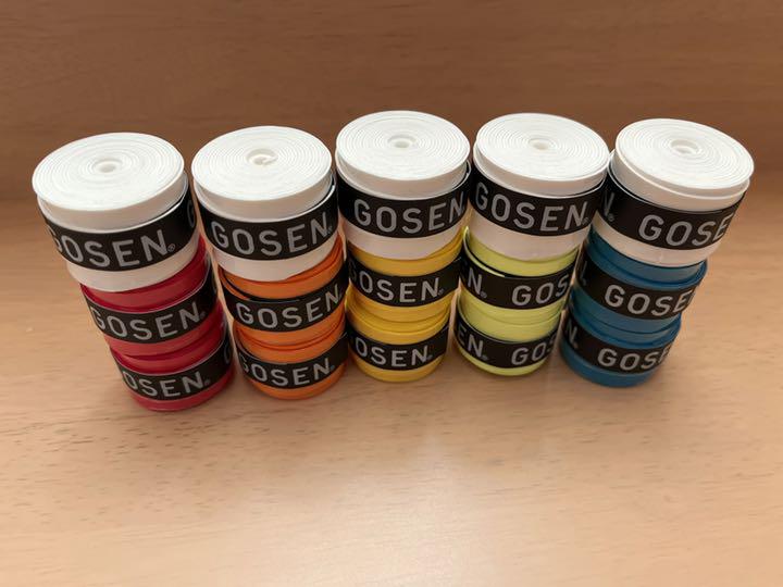 GOSEN グリップテープ 15個 ☆迅速発送 アソート白✳︎色変更可✳︎ ゴーセン - GOSEN グリップテープ 15個 ☆迅速発送 アソート白✳︎色変更可✳︎ ゴーセン -