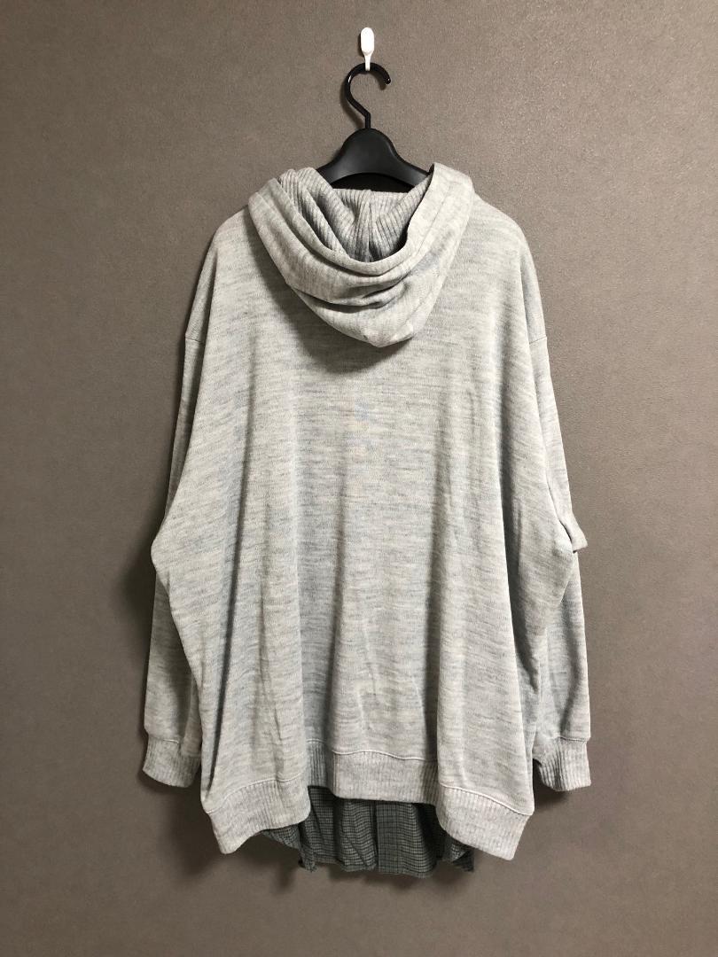 新品 STOF 24AW Fake Layer レイヤード スウェット パーカー