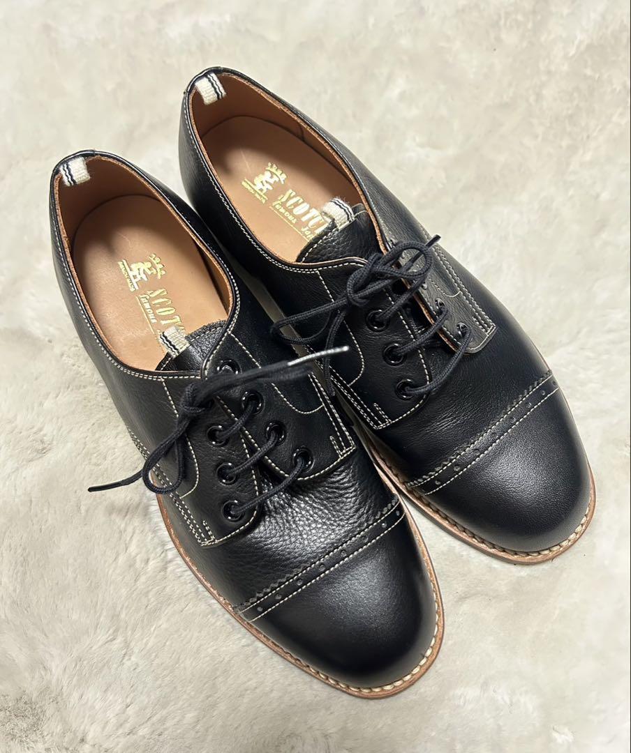 【未使用品】SCOTH GRAIN/レザーシューズ/22.5cm/黒