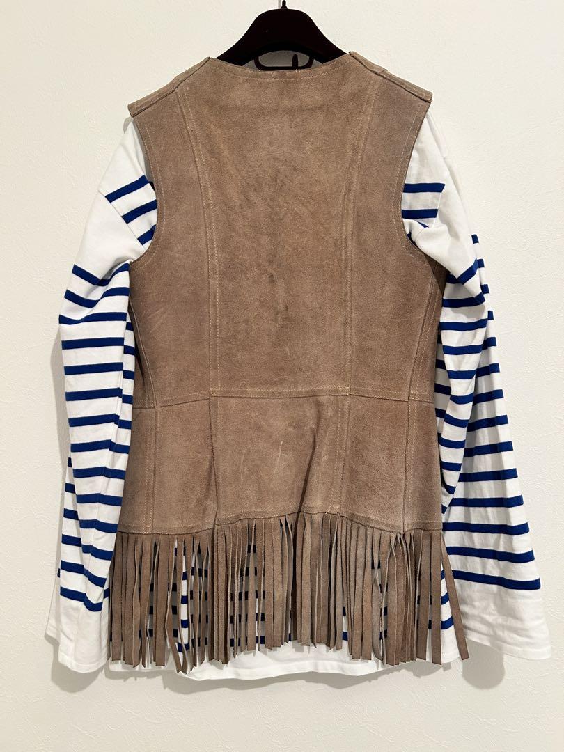 Hooked vintageスウェード　フリンジベスト Hooked vintageスウェード フリンジベスト
