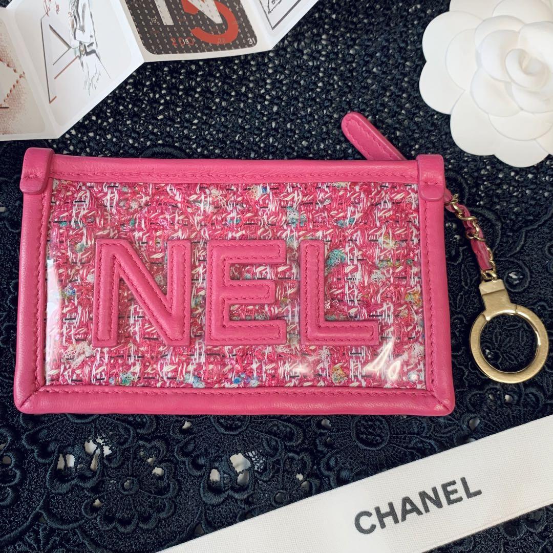 美品♡CHANELシャネル ツイード コインケース カードケース