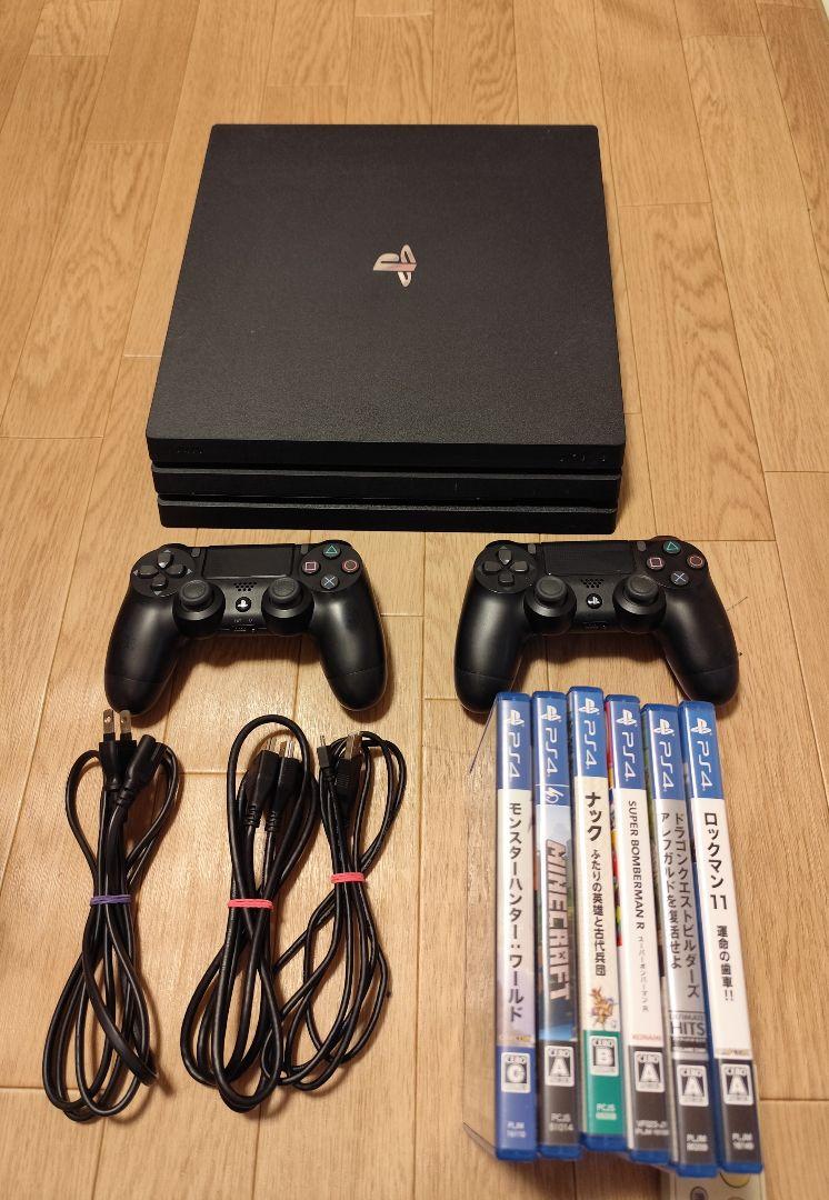 PS4 CUH-7200B（動作確認済＋フル初期化済み）ソフト６本付き