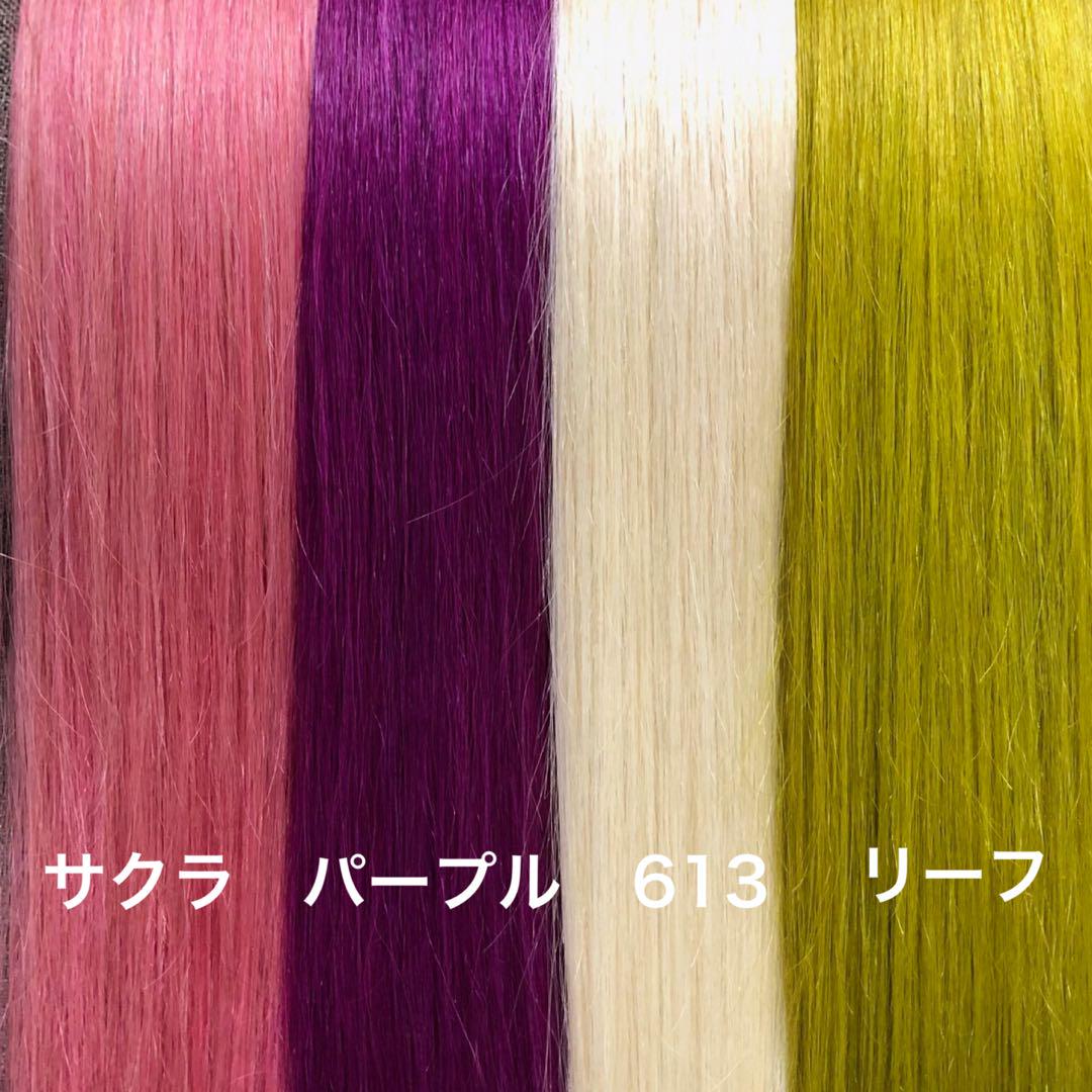 編み込みエクステ 67束毛　ロングストレート