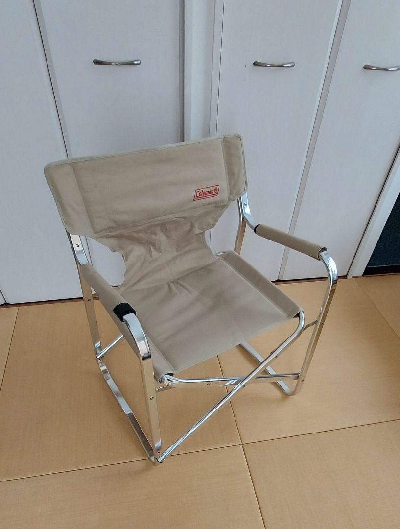 Coleman  NEWキャプテンチェア　赤、ベージュ3脚セット