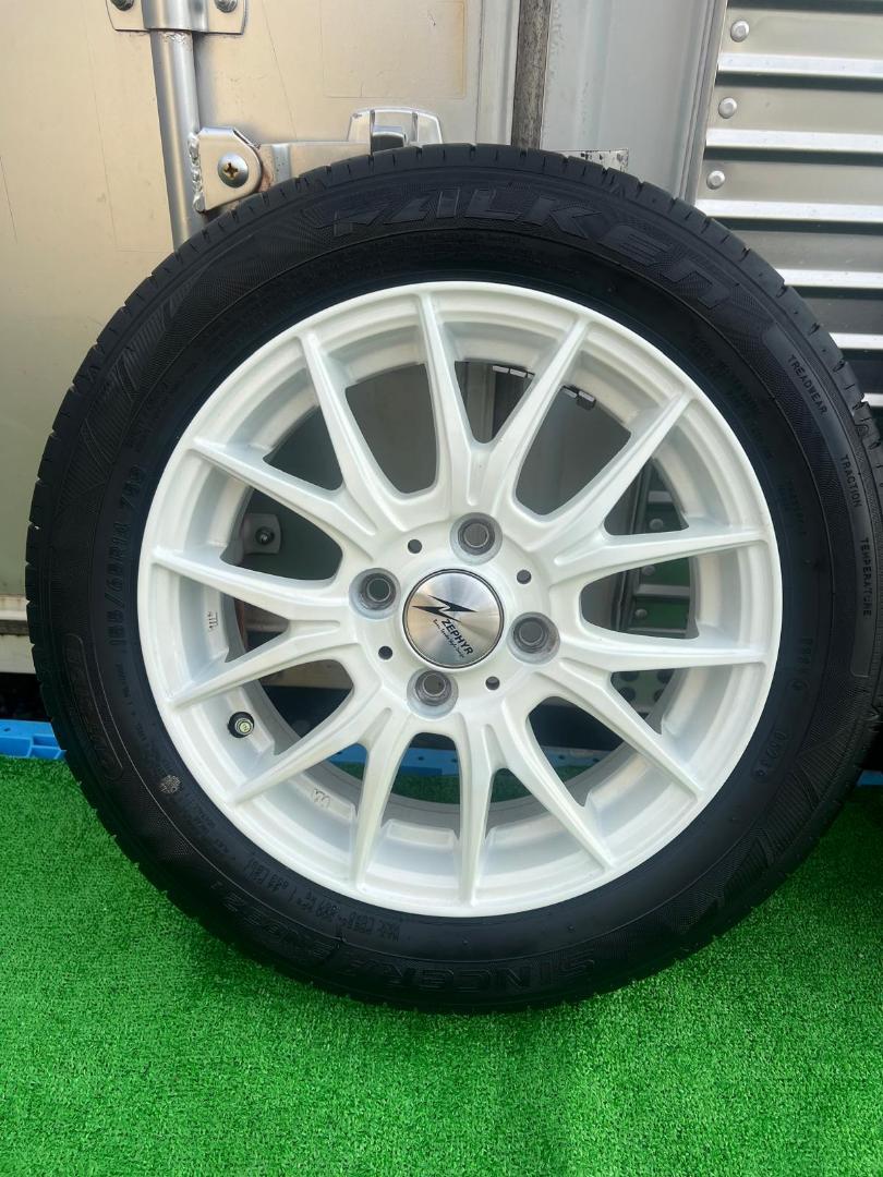 ゼファー14インチホイール14x4.5、2023年モデル155/65/14タイヤ