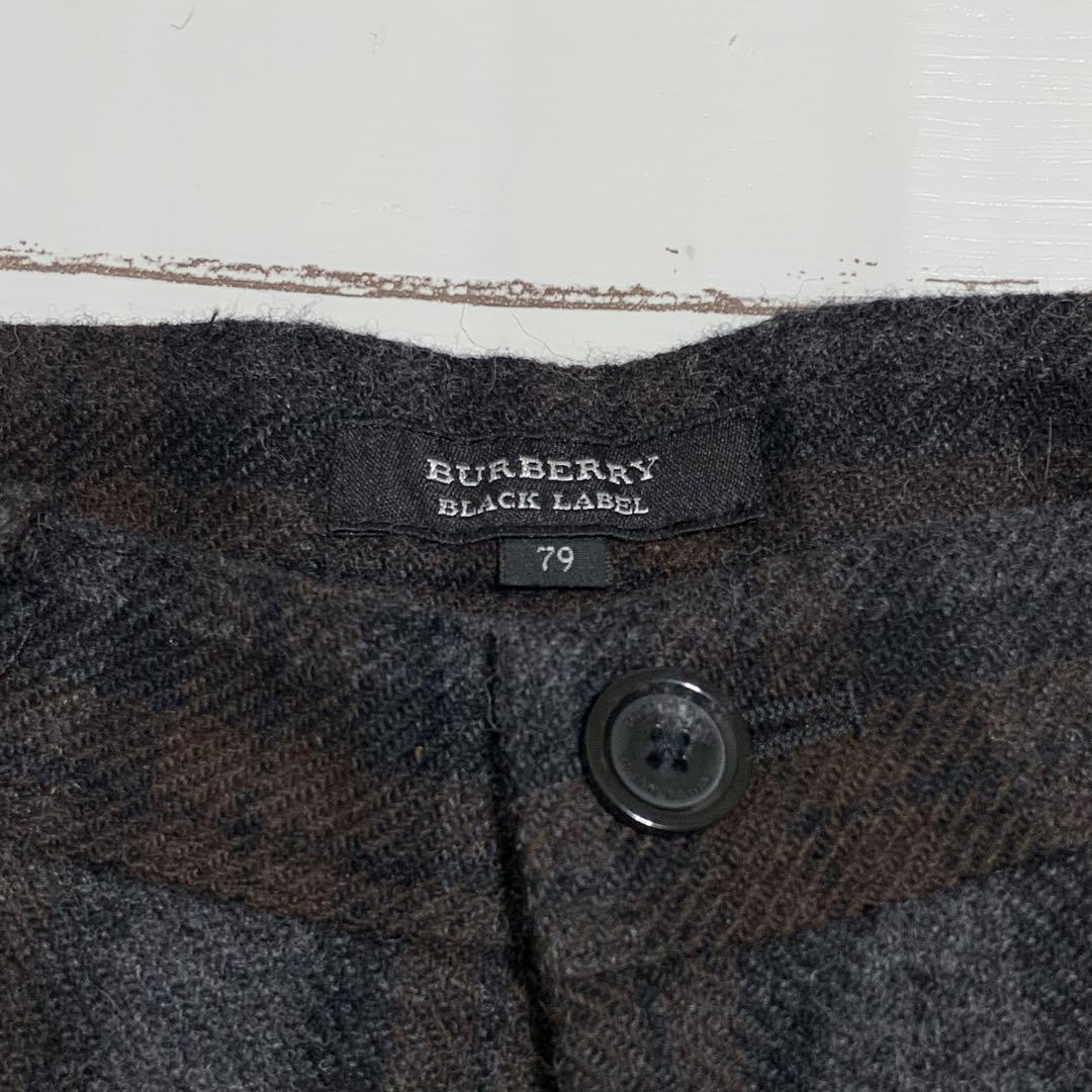 BURBERRY BLACK LABEL ウール ツイード チェックパンツ L - メルカリ