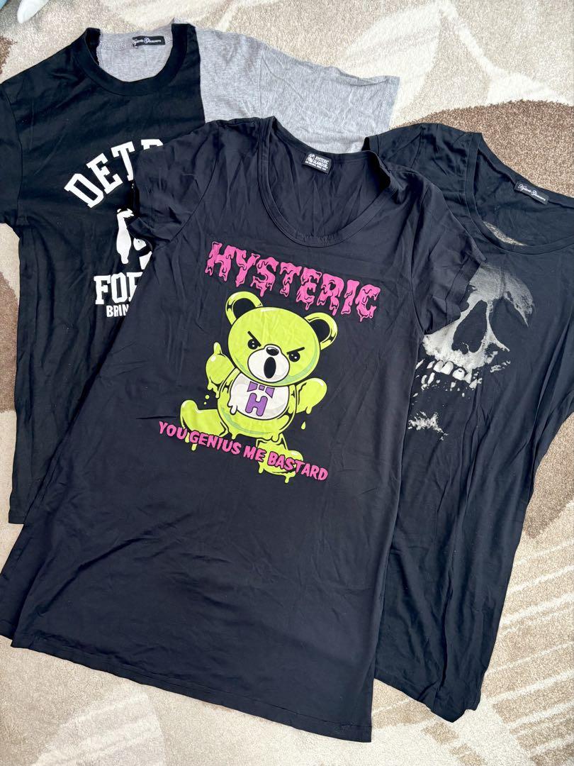 HYSTERIC GLAMOUR トップス3枚セット ファックベア スカルベリー