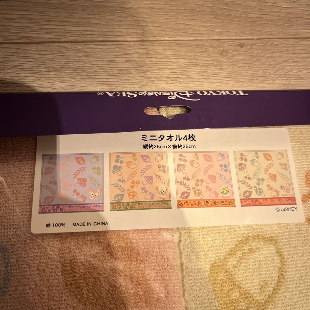 ダッフィー＆フレンズ　フォールズ・サウンド・インビテーション　ミニタオル3セット