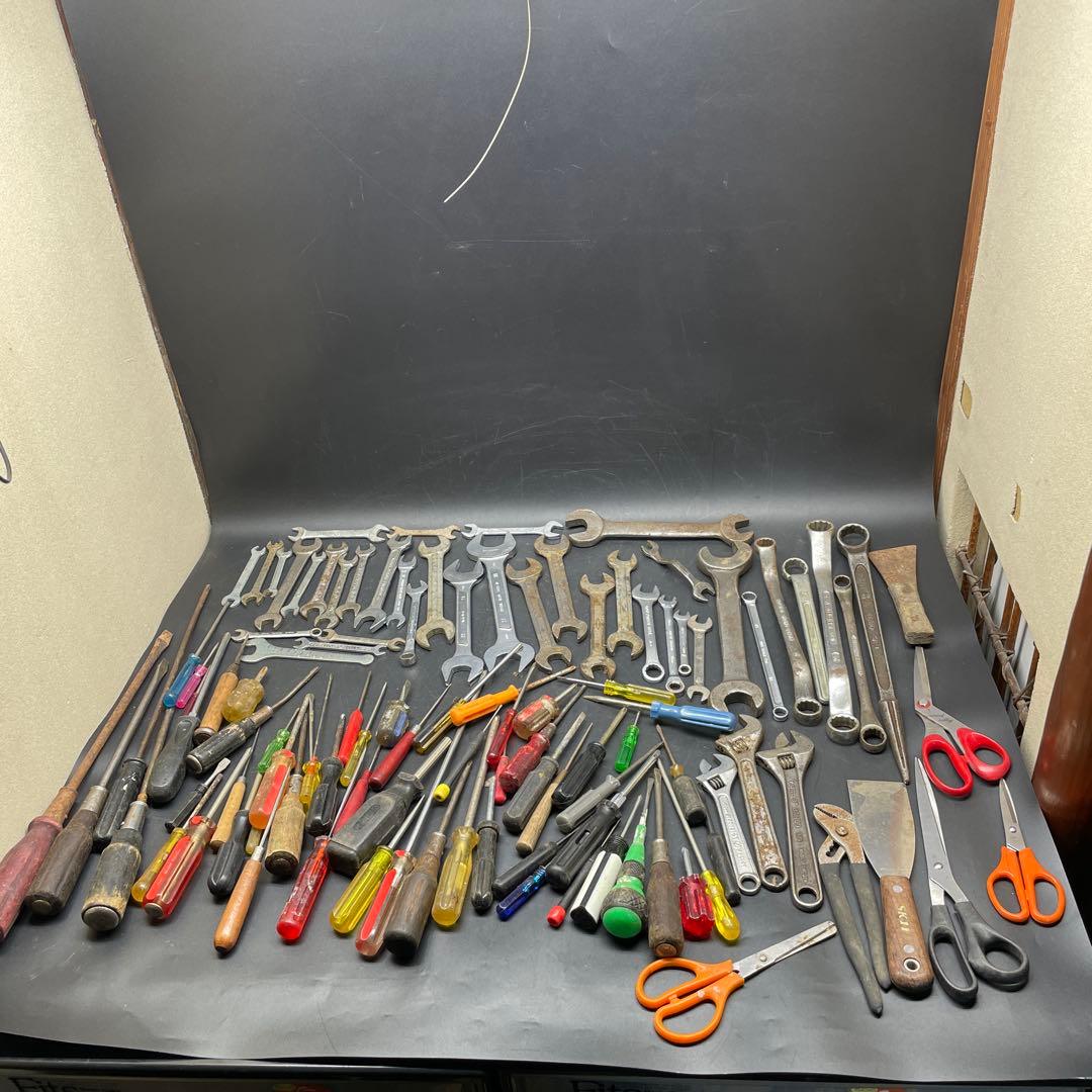 工具セット 大量 レンチ スパナ ドライバー ハサミ ペンチ ニッパー など傷や汚れあり