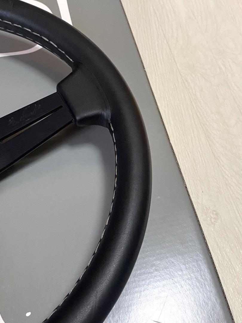 良好◎ NARDI レザーステアリング33Φ 即決大歓迎　ナルディ　小径 FET