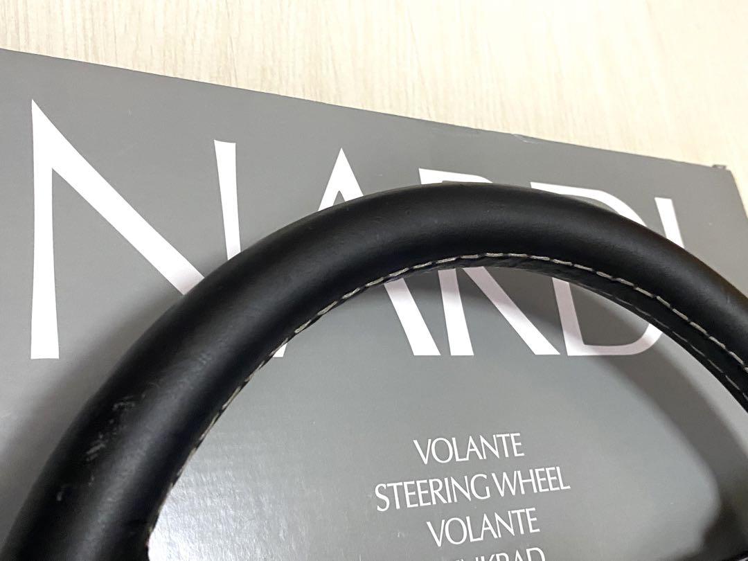 良好◎ NARDI レザーステアリング33Φ 即決大歓迎　ナルディ　小径 FET