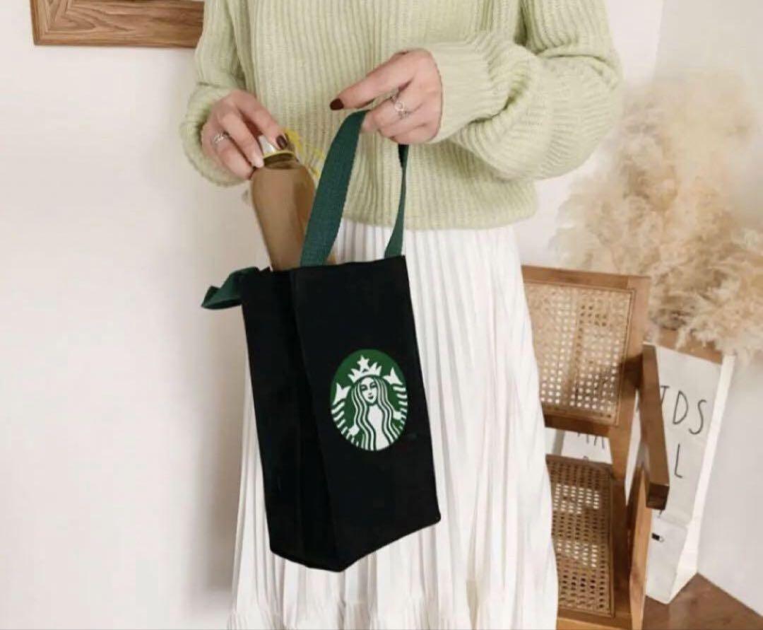 スターバックス Starbucks トートバッグ 黒 スターバックス エコバッグ トートバッグ黒 - メルカリ