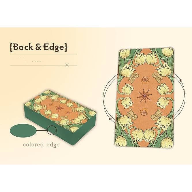 ✨グリーンエッジ✨クラファン制作のレトロな女の子デザインの海外タロットカード！